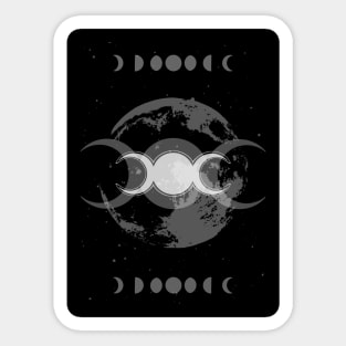 Moon Pattern, Moon Phases, Full Moon, Witch, Tripple Goddess Sticker